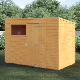 wfx utility 10 ft. w x 6 ft. d solid wood garden shed